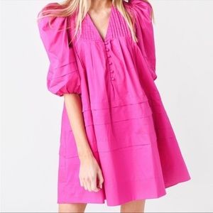 Hunter Bell Jenkins Mini Dress in Fuschia / Hot Pink NWT